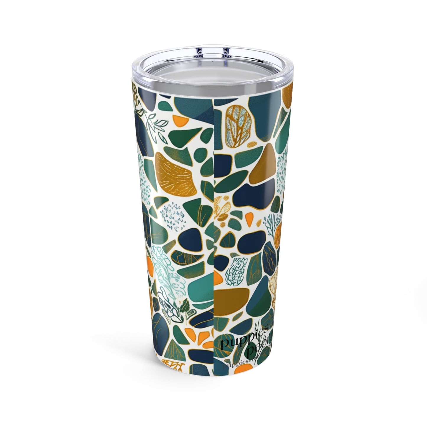 Stylish Abstract Modern Linocut 20oz Tumbler Eco-Friendly Travel Mug