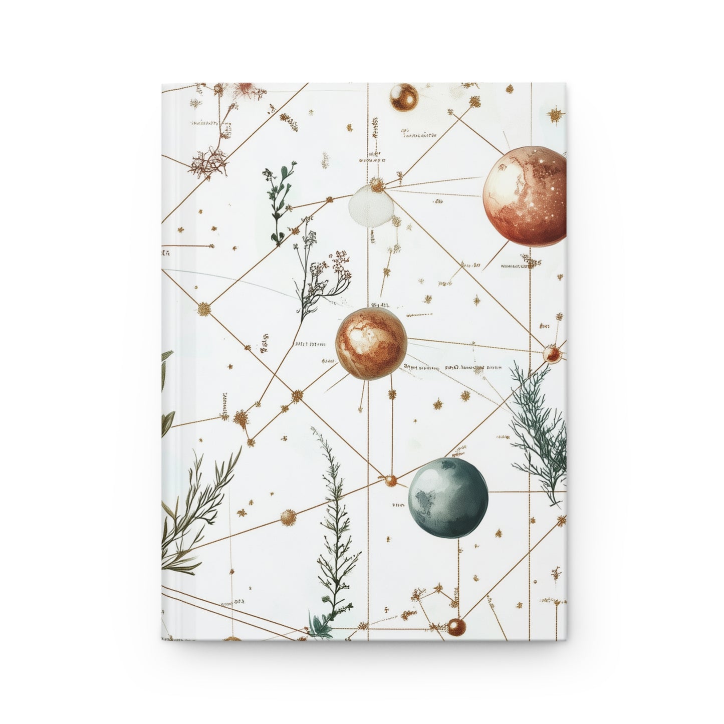 tina - planets plants hardcover journal