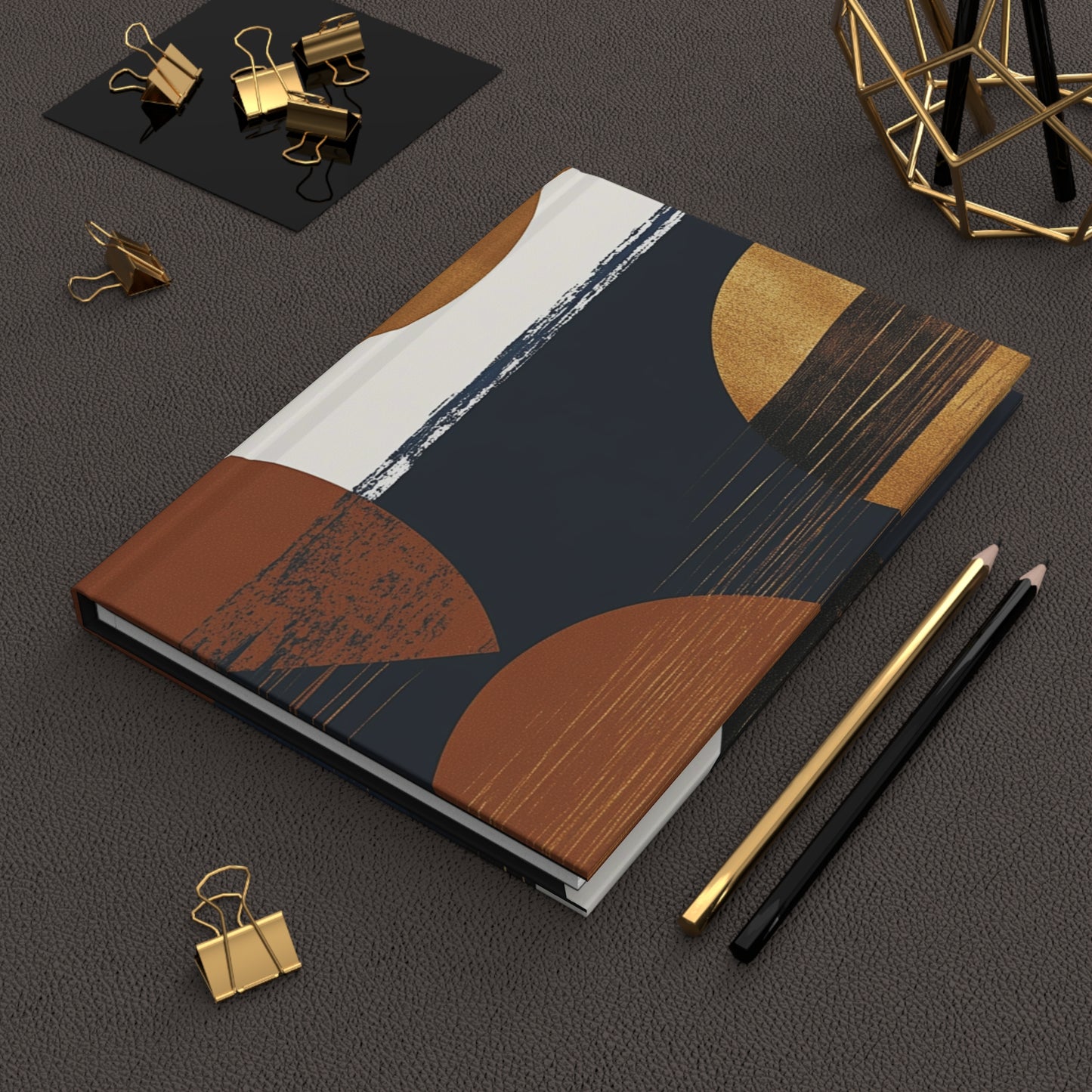 'elements' original artwork hardcover journal with free optional personalization