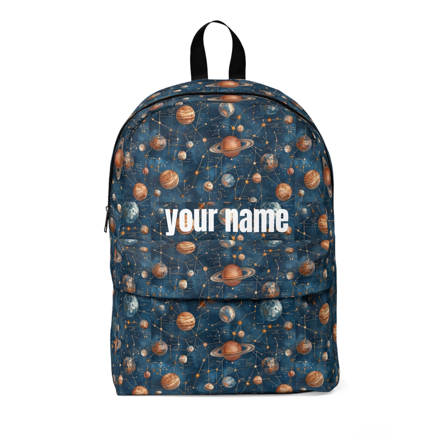 planets personalized backpack