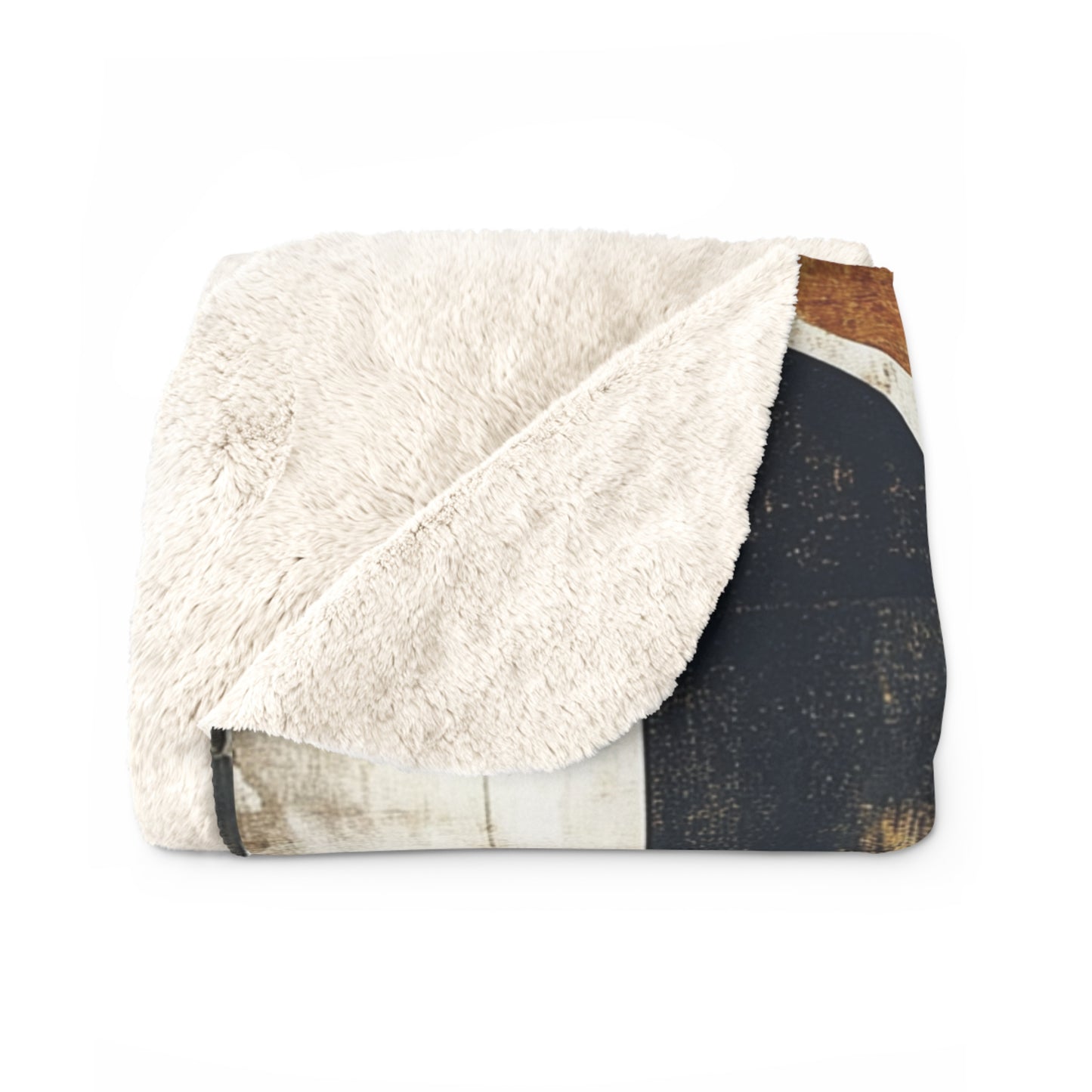 saroj - modern Abstract Sherpa Fleece Blanket