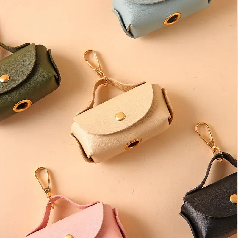 Stylish Faux Leather Pet Bag Holder / Dispenser - 5 colors