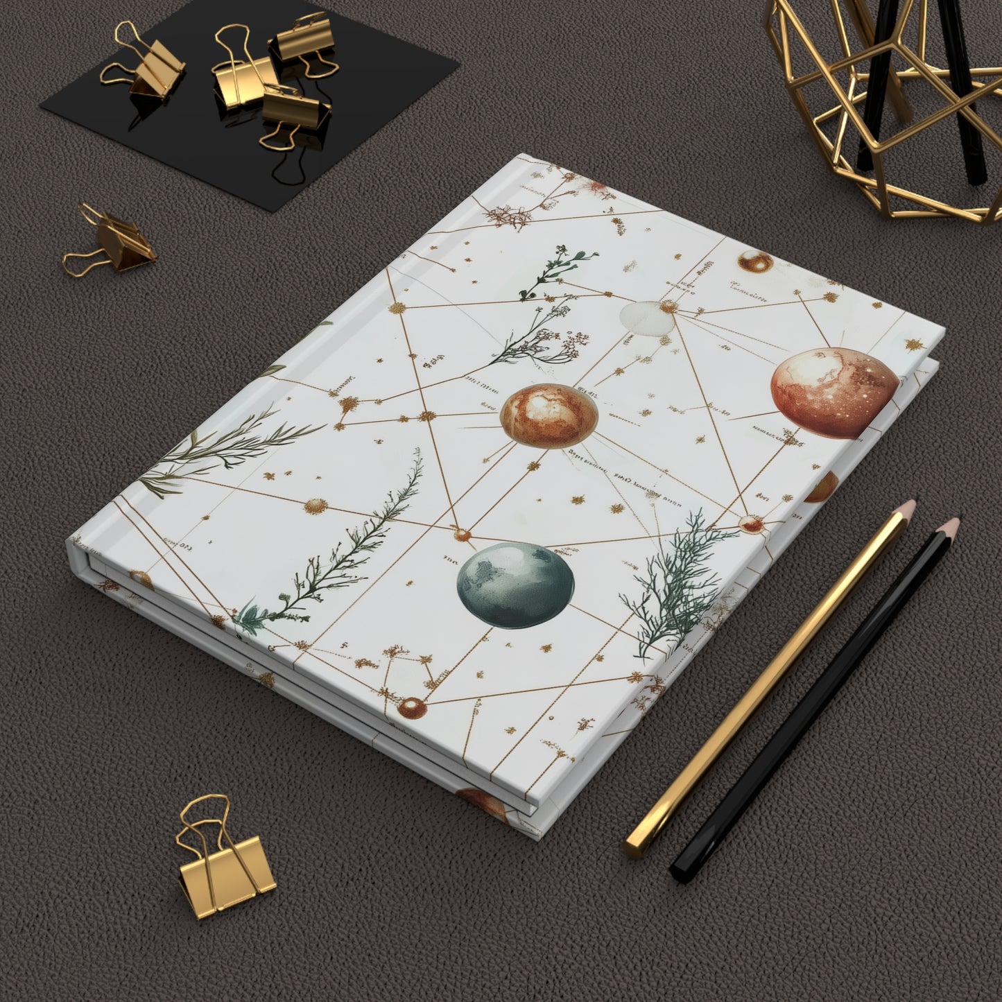 tina - planets plants hardcover journal