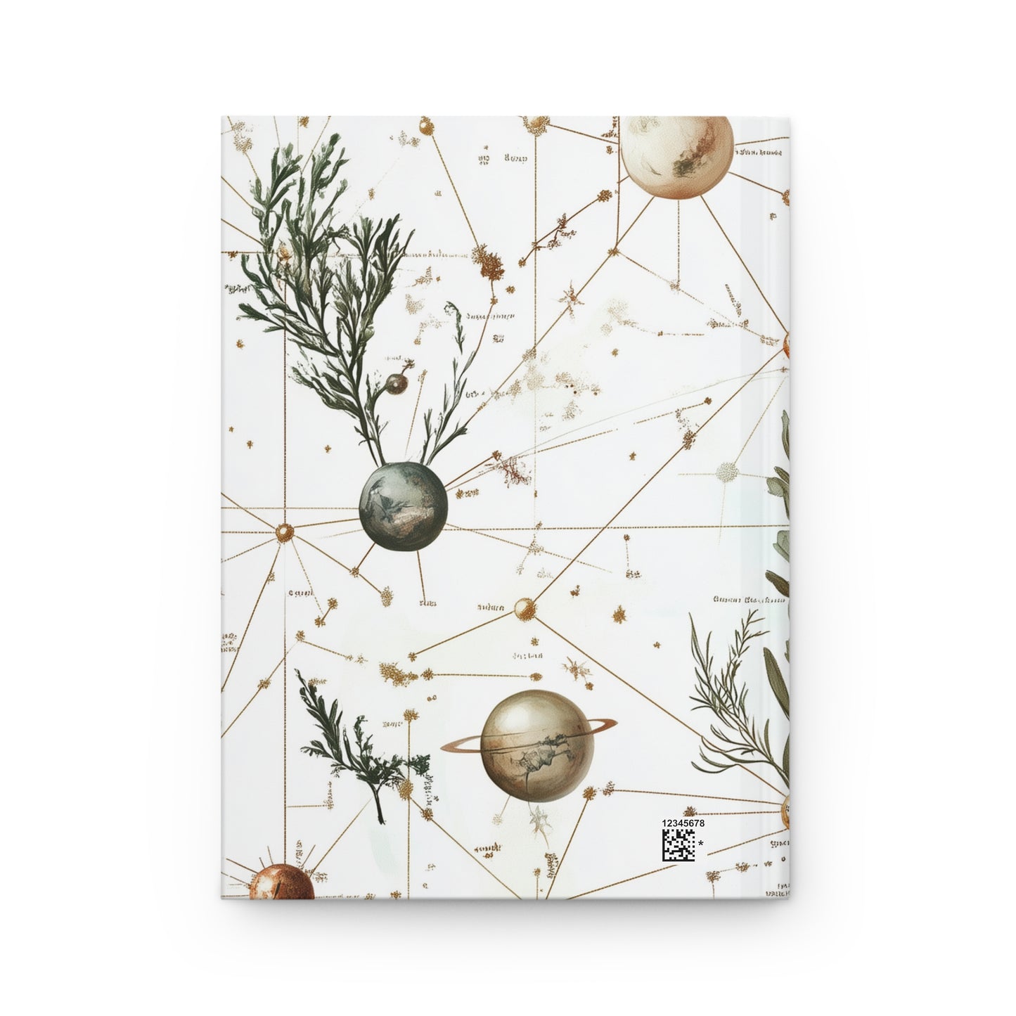 tina - planets plants hardcover journal