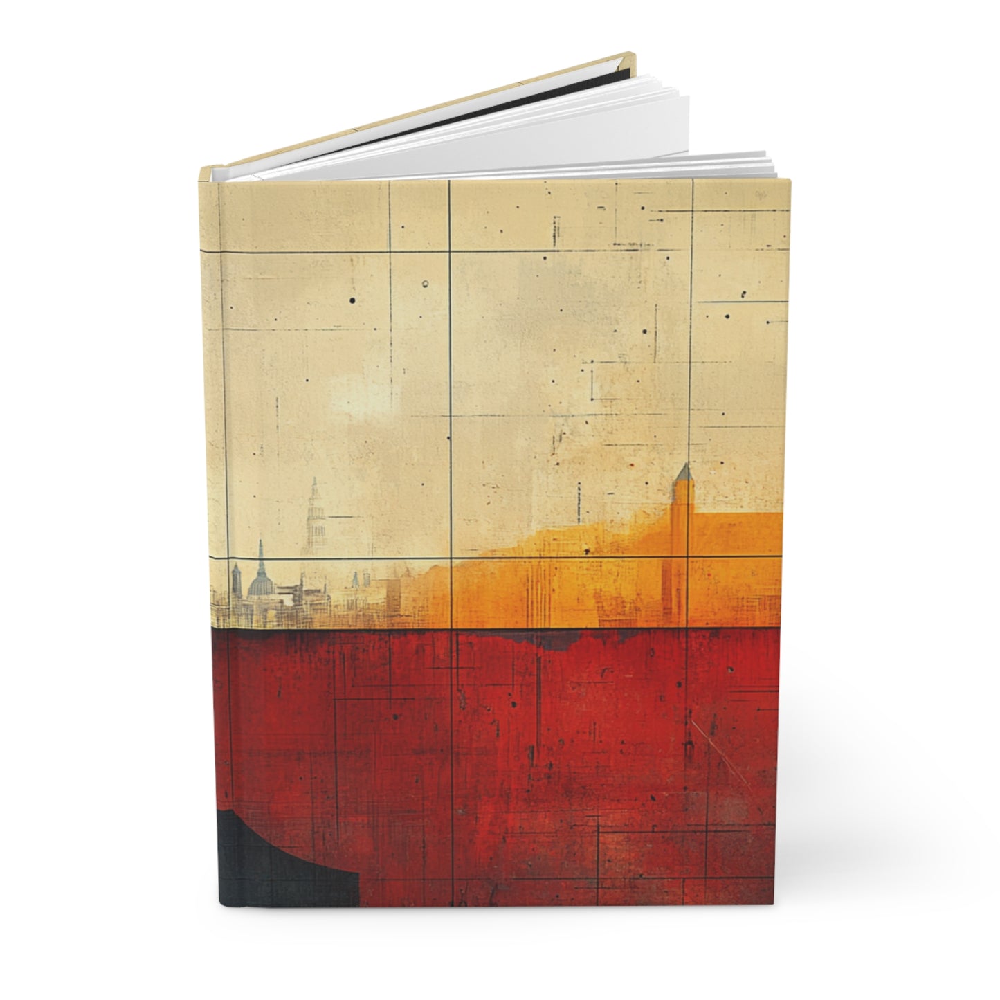 Modern Personalized Geometric Hardcover Journal