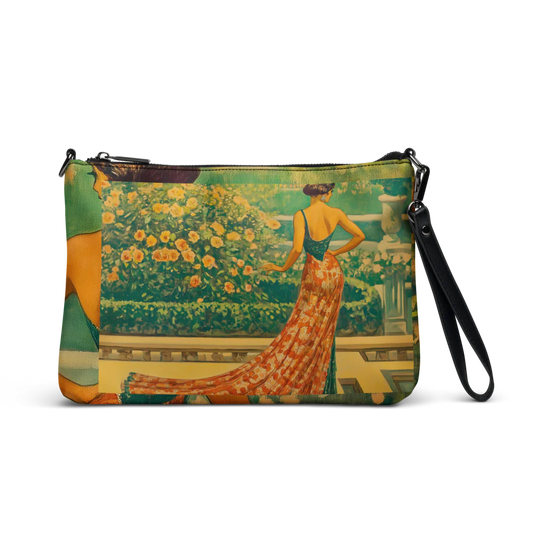 flapper crossbody and wristlet bag